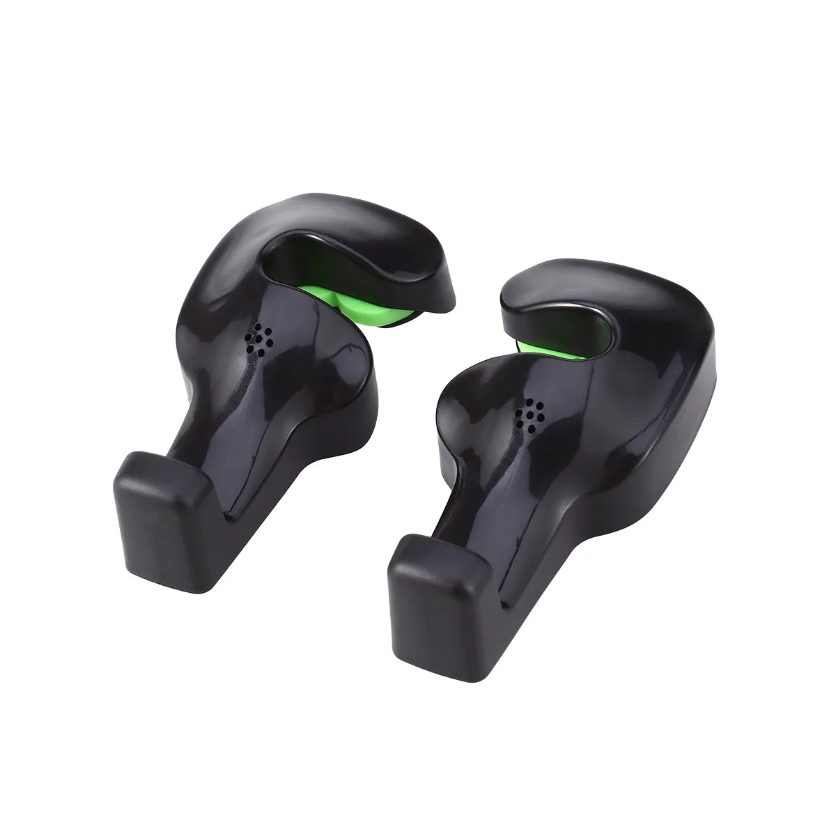 2Pcs Car Vehicle Back Seat Headrest Hooks Black Rotatable Auto Seat Hooks for Organizing Groceries Clothes Umbrella Handbags and