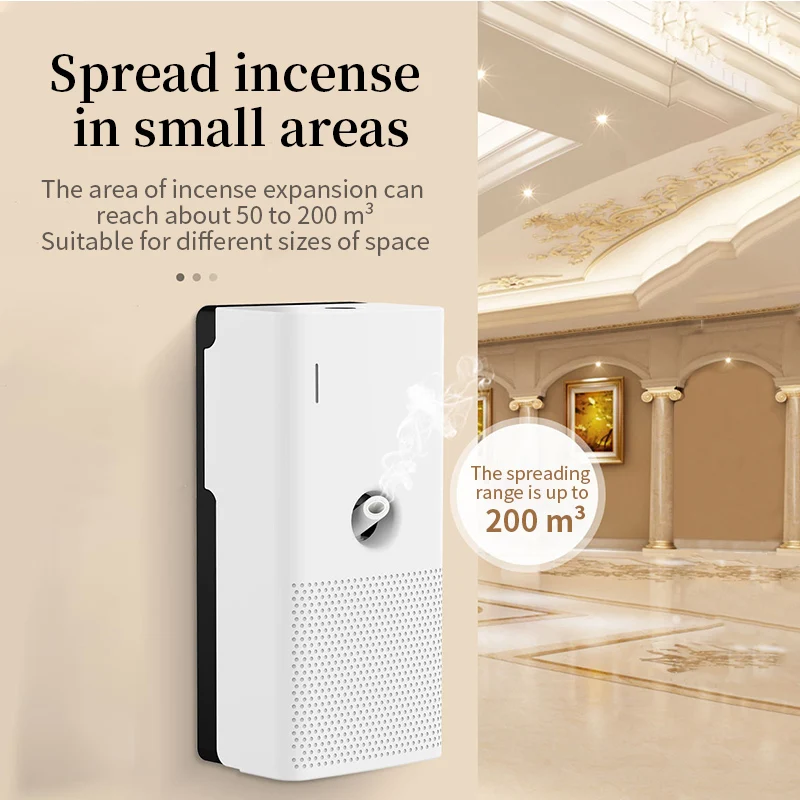 Difusor de aroma com bateria de 200m3, fragrância para ambientes, ambientador, aromatizante de ar doméstico para espaços pequenos, como banheiros e elevadores