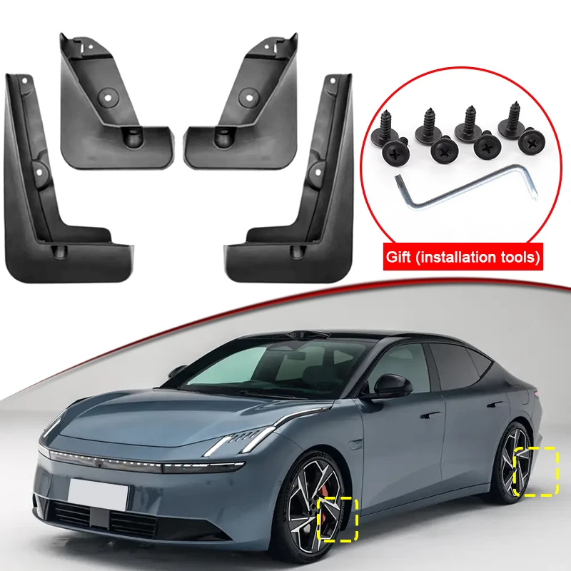 

Car Styling For LYNK&CO Z10 2024 2025 2026 ABS Car Mud Flaps Splash Guard Mudguards MudFlaps Front Rear Fender Auto Accessories