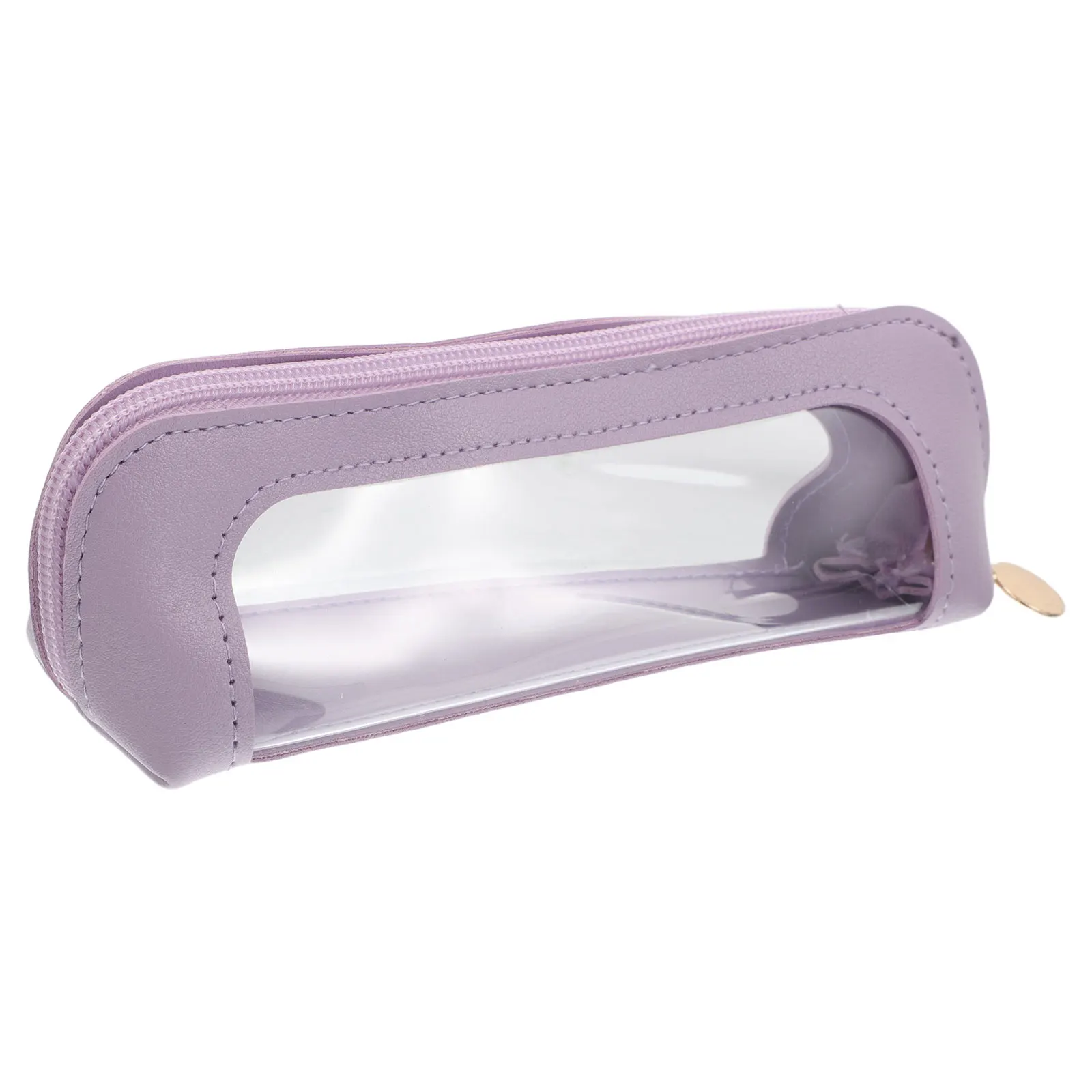 Bolsa ligera para brochas de maquillaje, para viajes, transporte diario, diseño transparente con cremallera resistente, organizador de herramientas de maquillaje