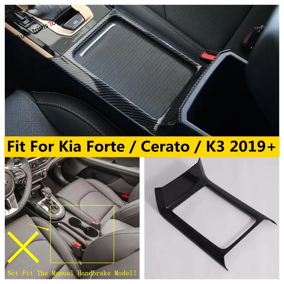 

ABS Central Front Water Cup Bottle Holder Decoration Frame Cover Trim Fit For Kia Forte / Cerato / K3 2019 - 2023 Accessories