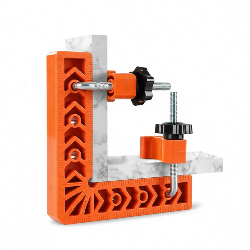 Right Angle Positioning Ruler 90 Degree Plastic Corner Clamps Woodworking Tool For Sintered Plate Cabinet Fastening