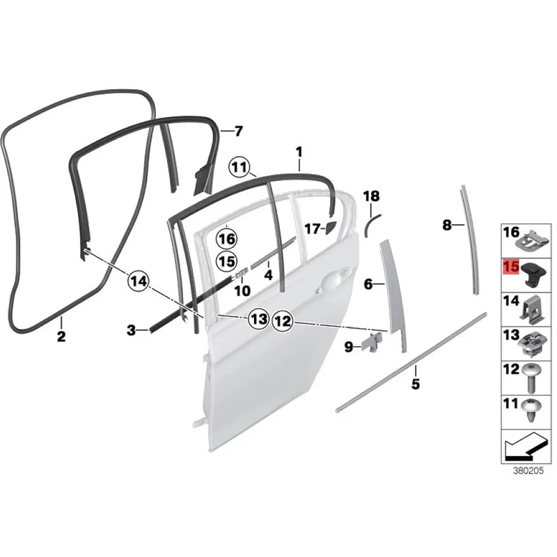 هوك ظلة الأسطوانة نافذة جانبية أعمى E90 E91 320D #2