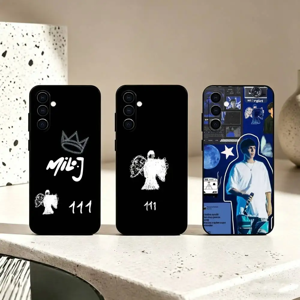 Music Rapper M-Milo J Phone Case Black Silicone Soft For Samsung Galaxy A73,A72,A71,A70,A53,A52,A51