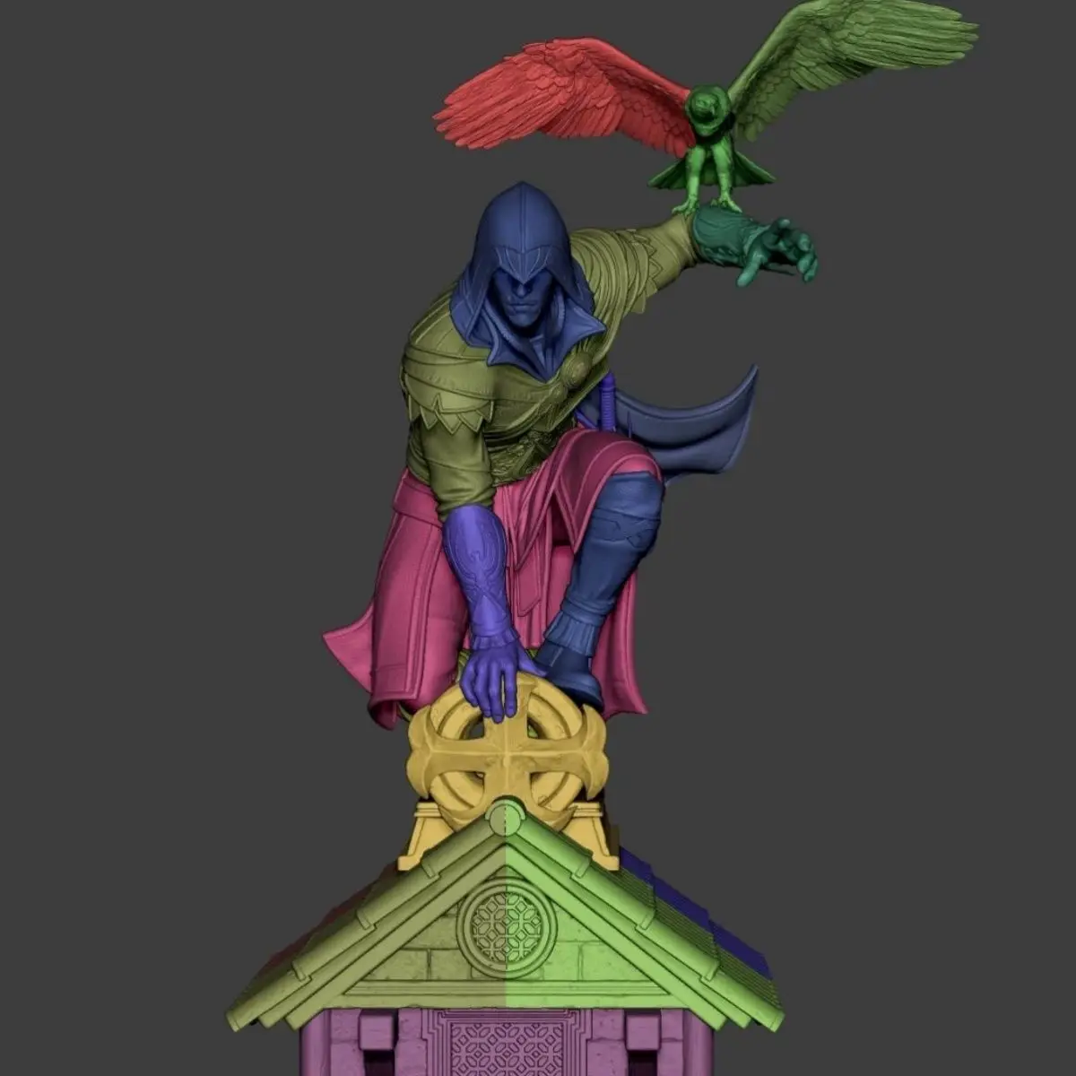 3D Printed Resin Models Creed Assassinator Aegio High-precision Mold Toy Painting Practice Ornaments view 6