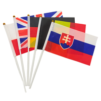 Europe Oscam 4K 8L Flag with White Red Poland Hand Waving Small Flags