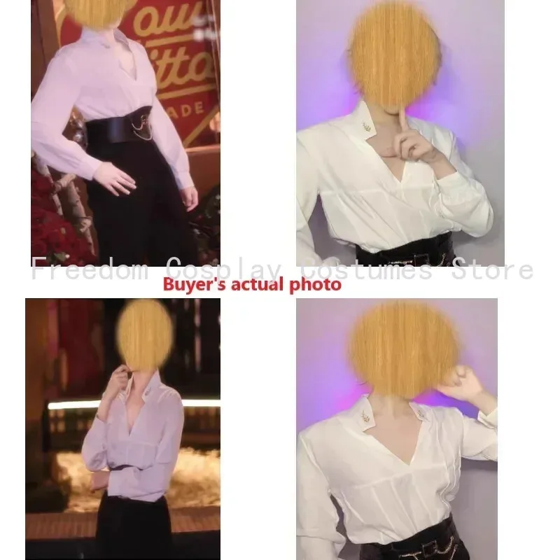 

20151123 игра Love And Deepspace Xavier Qiyu Rafayel косплей парик рубашка брюки пояс Хэллоуин мужской женский праздничный комплект