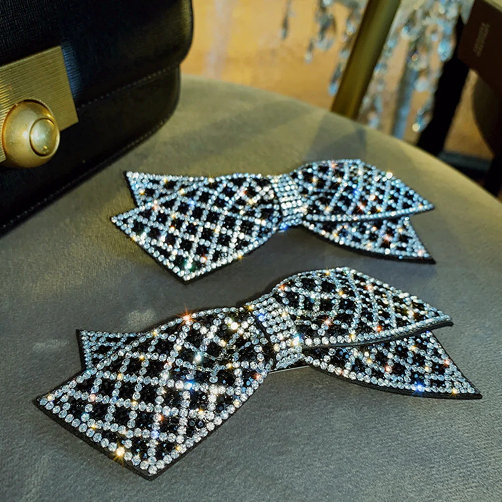 

Bow Hairpin Clips for Girl Accessories Barrettes Tie Rhinestone Stylish Durable Premium Material Daily Headdress Hair Care