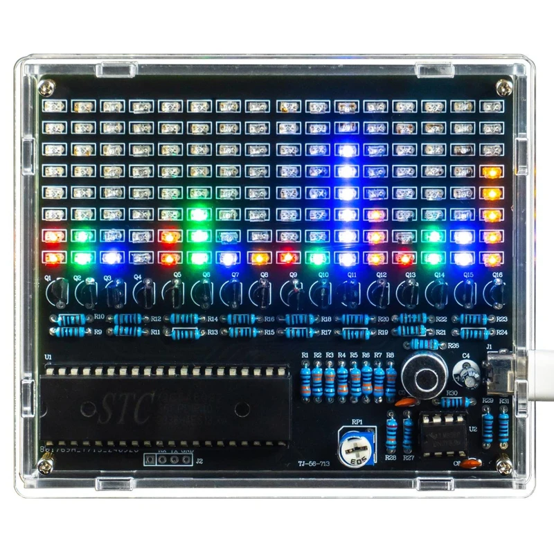 

Handmade Welding LED Light Voice Control Music Lamp Four Colors Interior Lighting Rhythm Lights Home Decoration Supplies Lamps