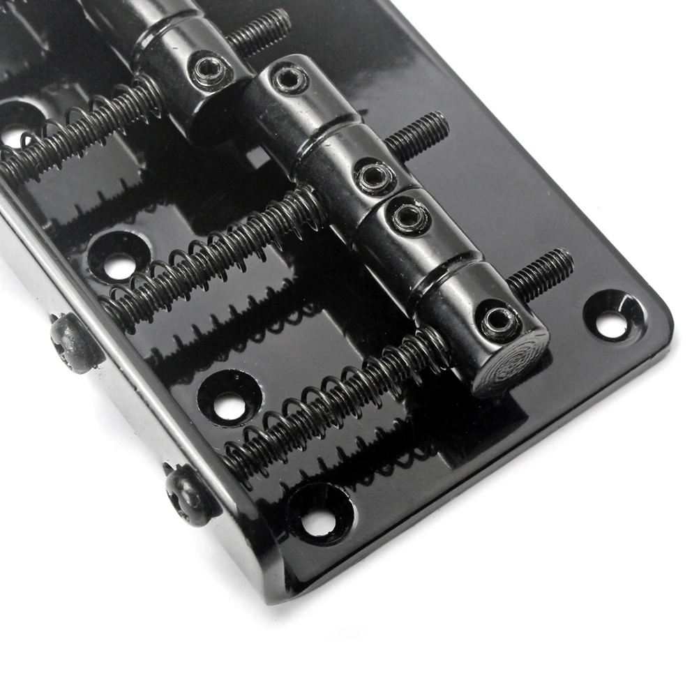 

1 Set GA1023 5 String Metal Saddle Bridge Strain Plate Bridge for Musical Instrument Replacement Guitar Ukulele (Black)