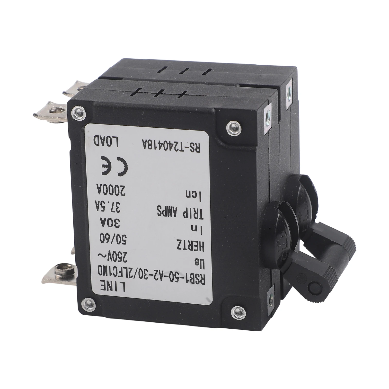 Hydraulic Magnetic Circuit Breaker RSB1-50-2P 50A Overload Protector For UPS Industrial Automation And Telecom Equipment