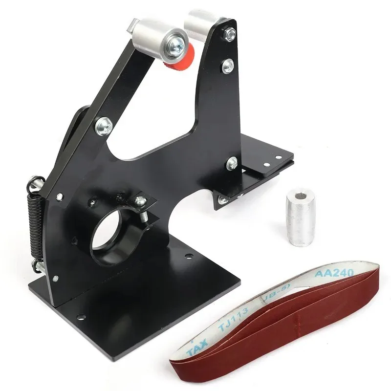 100 Type Angle Grinder Belt Sander, Woodworking Belt Sander 125 Type Angle Grinder Mini Belt Sander