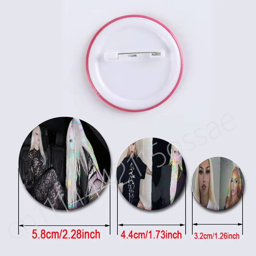 FOR Cobrah Torn Badge 2Pcs Set Round Button Pin Brooch 25/32/44/58/75mm Fans Collection Backpack Decor Gift