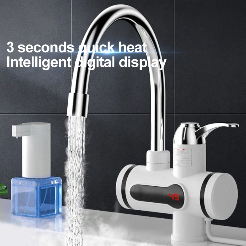 Rubinetto dell'acqua elettrico della cucina della famiglia acqua di calore istantaneo con Display digitale della temperatura per l'uso del bagno di casa