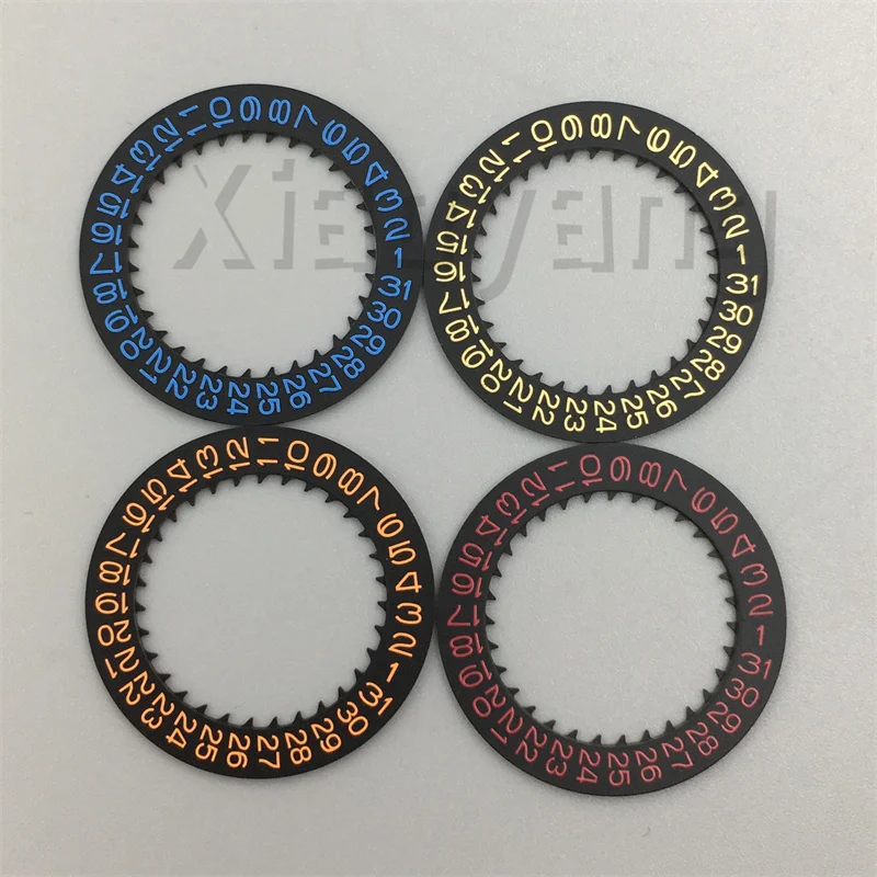 Black Red White Blue Green Gold Calendar Disc For NH34 NH35 Movement Modified Repair Tools Watch Parts Date Wheel 3.0/3.8 Crown