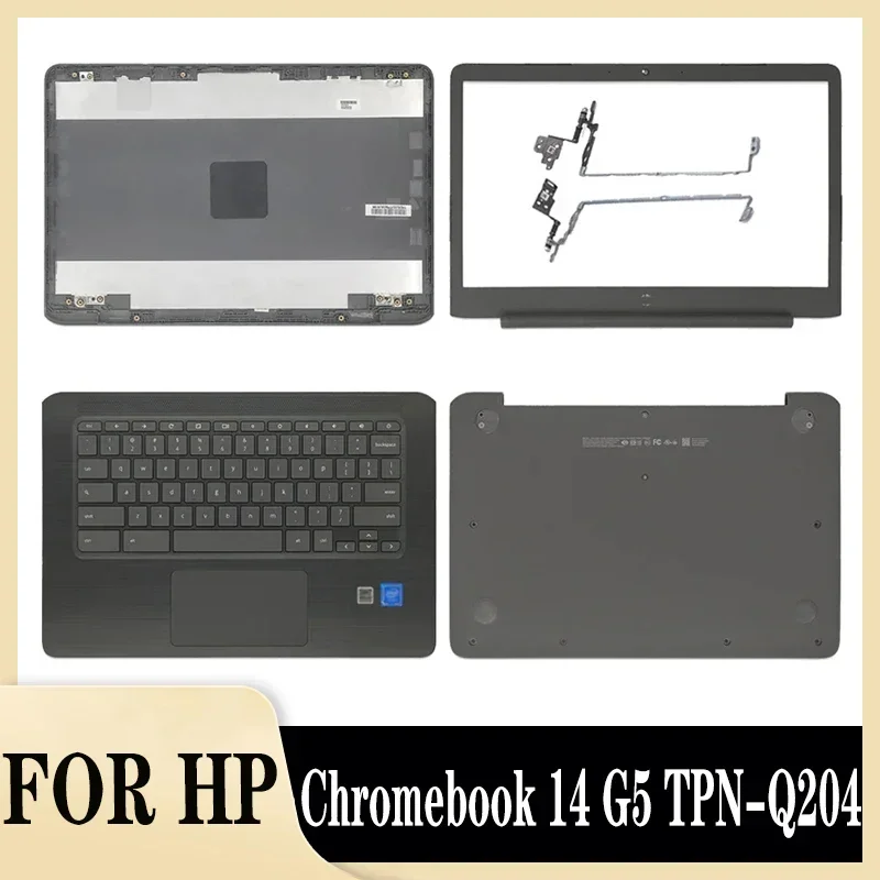 

New Laptop LCD Back Cover for Chromebook 14 G5 TPN-Q204 14-CA Series Front Bezel Hinges Palmrest Upper Bottom Case Grey