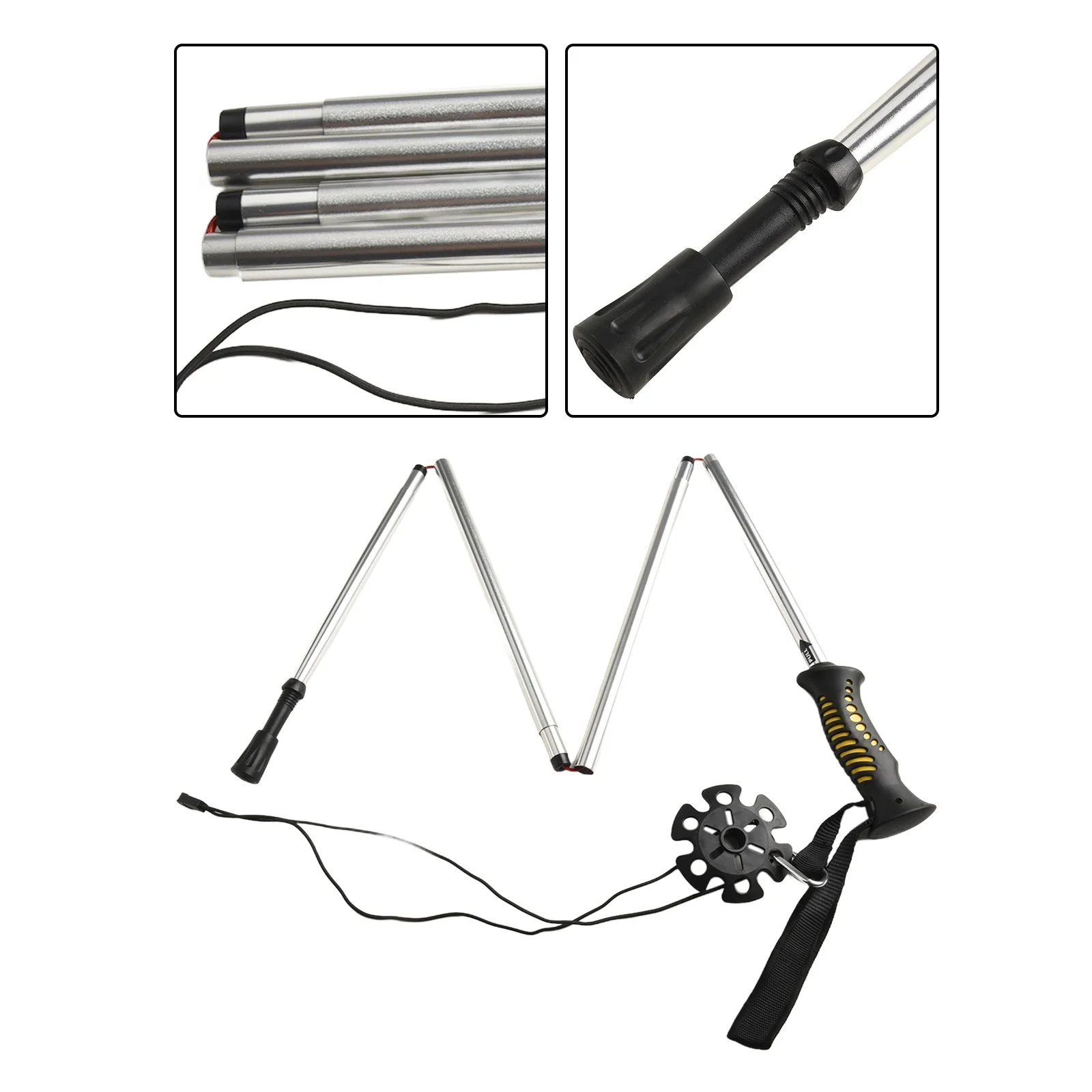 

Folding Wading Staff for Fishing Collapsible Fishing Tackle Accessory 1 39m Length Portable Outdoor Hiking Gear