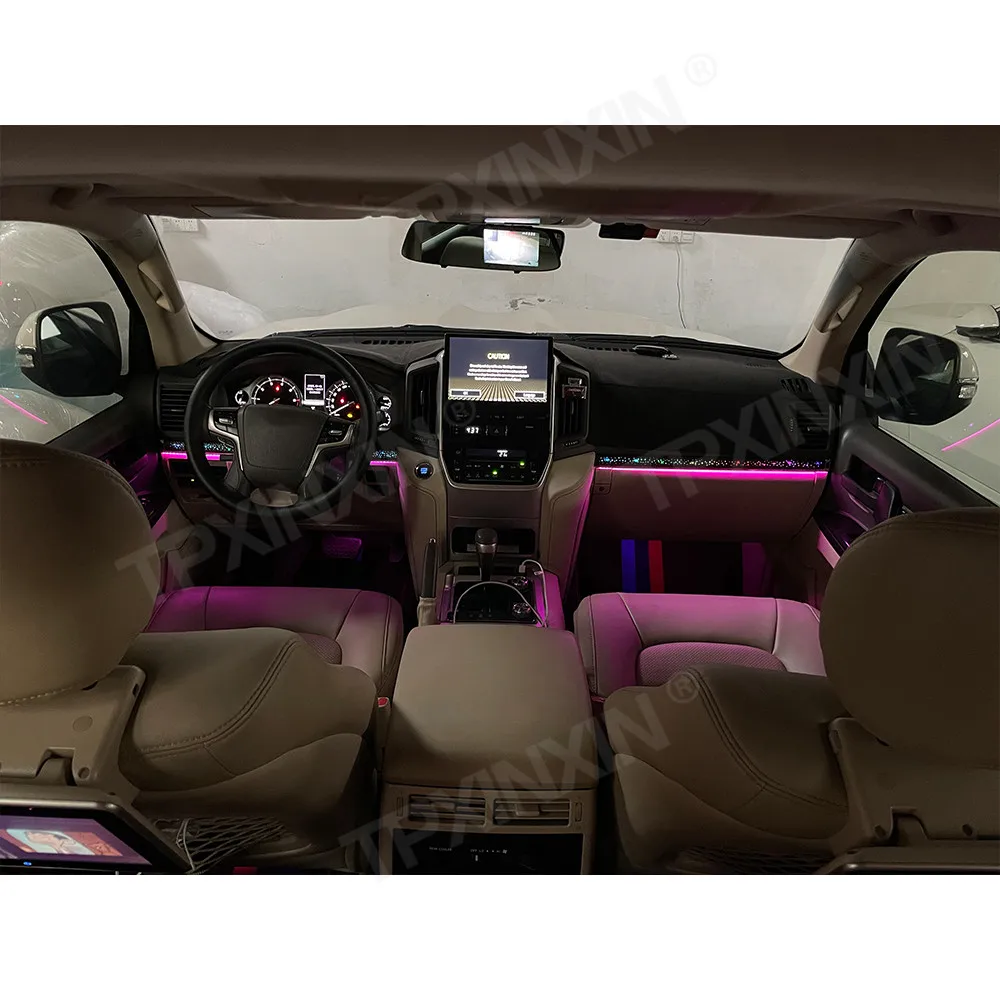 

For Toyota Land Cruiser 2016-2021 Dedicated Atmosphere Light Neon Light Center Console Cup Holder Door Speaker Atmosphere Light