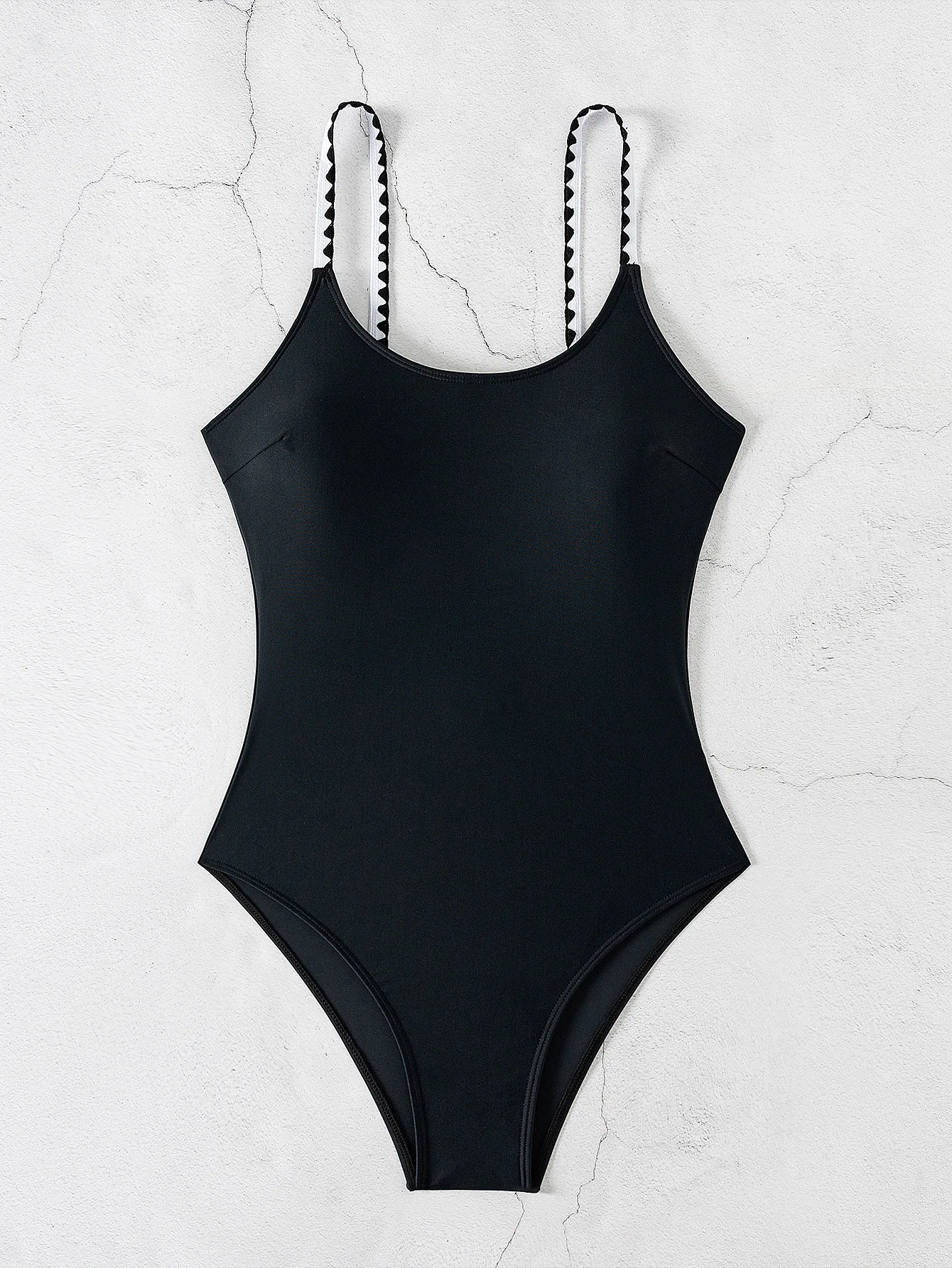 Maiô feminino de uma peça estilo coreano maiô separado biquinis 2025 mulher preto praia beachwear