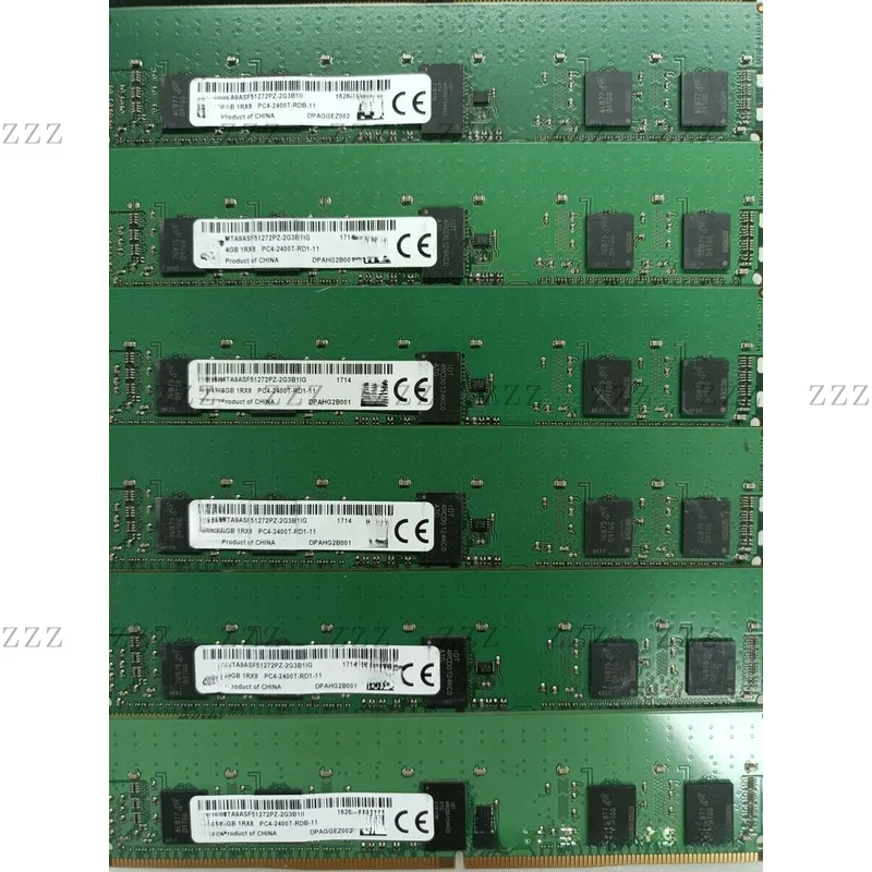 ZZ For Micron 1.2V 6x4GB DDR4 4GB 2400MHz PC4-19200 DIMM ECC Server RAM Memory 1Rx8