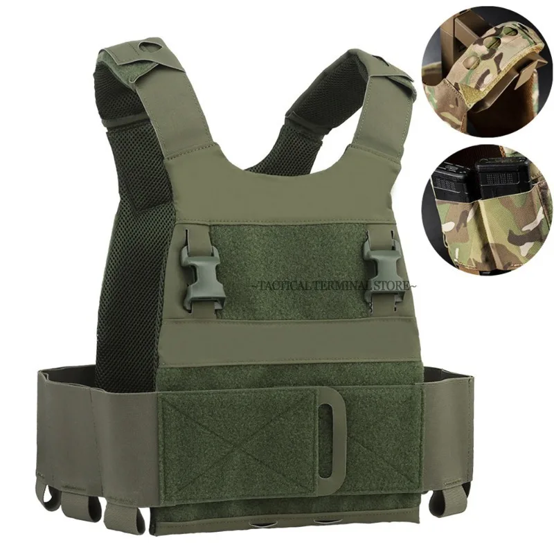 

Ferro FCPC Tactical Plate Carrier Lightweight Low Visibility Hunting Combat Vest 25MM Buckle Airsoft MOLLE Multi-Mission Gear
