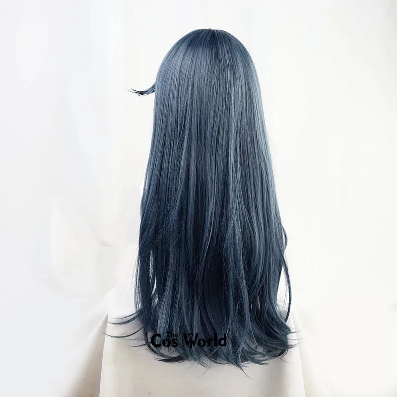 Proyecto Sekai colorido escenario hazaña Hoshino Ichika 90cm de largo Anime Cosplay pelucas fibra pelo sintético resistente al calor + gorro de peluca