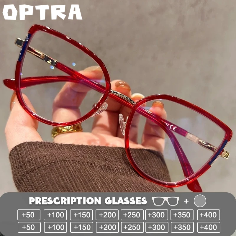 

OPTRA Professional Design Reading Glasses Anti Blue Ray Myopia Photochromic Eyeglasses Customized Prescription Optical Eyewear