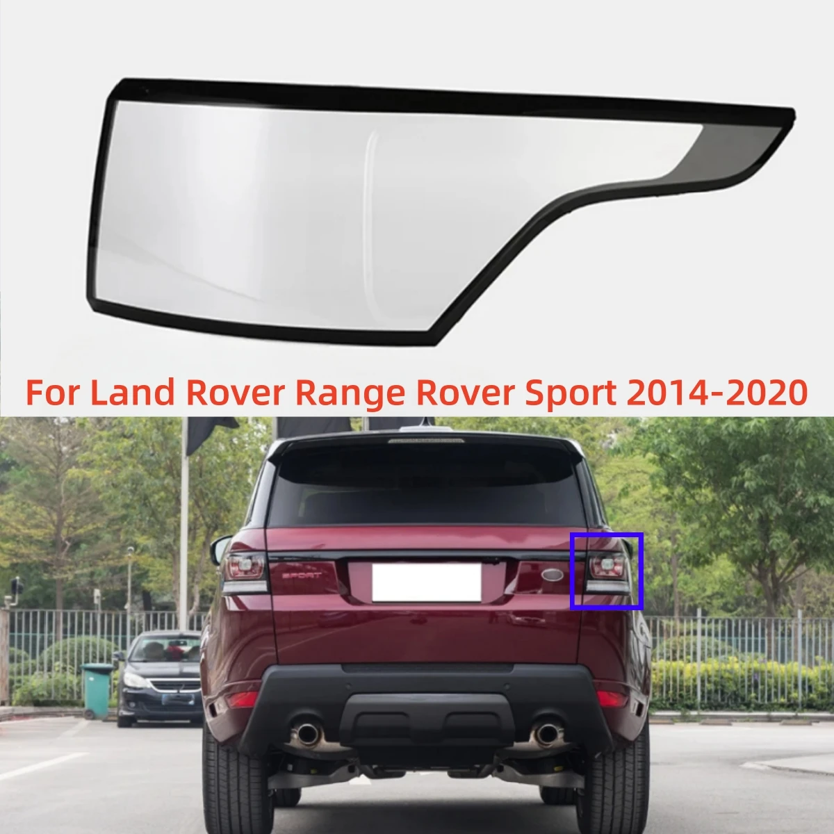

For Land Rover Range Rover Sport 2014 2015 2016 2017 2018 2019 2020 Car Accessory Transparent PC Material Lights Lens