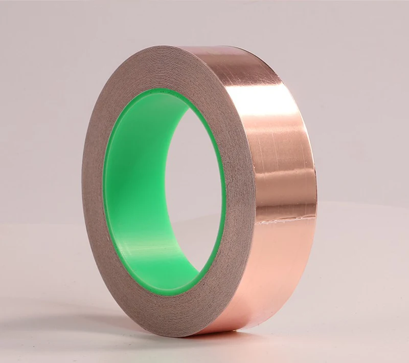 Двусторонняя проводящая лента из медной фольги, улучшенный сигнал защиты от помех, наклейка из антимедной фольги, односторонняя лента