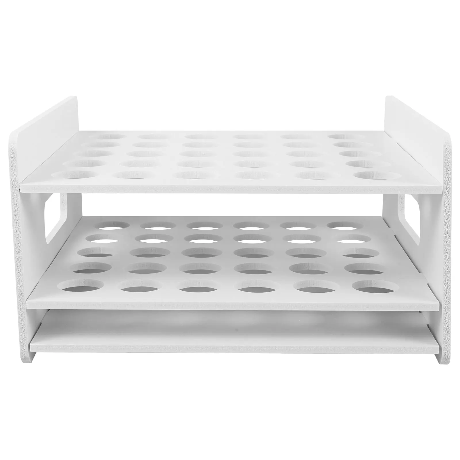 Scissors Storage Box 30 Holes Craft Organizer Rack Stand Desktop Wooden Holder Test Tube Display Classroom Supply