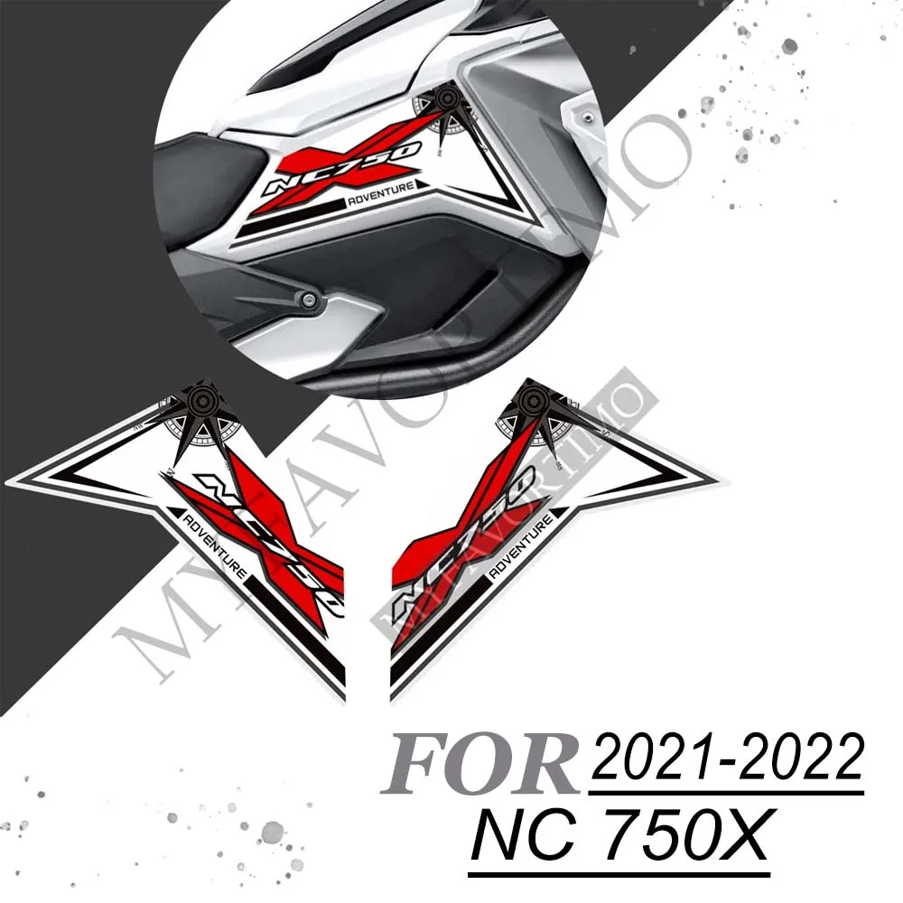 

2021-2022 NC750X Tank Pad Stickers Protection Fairing Decals Knee Windscreen Handshield Wind Deflector For Honda NC 750 X