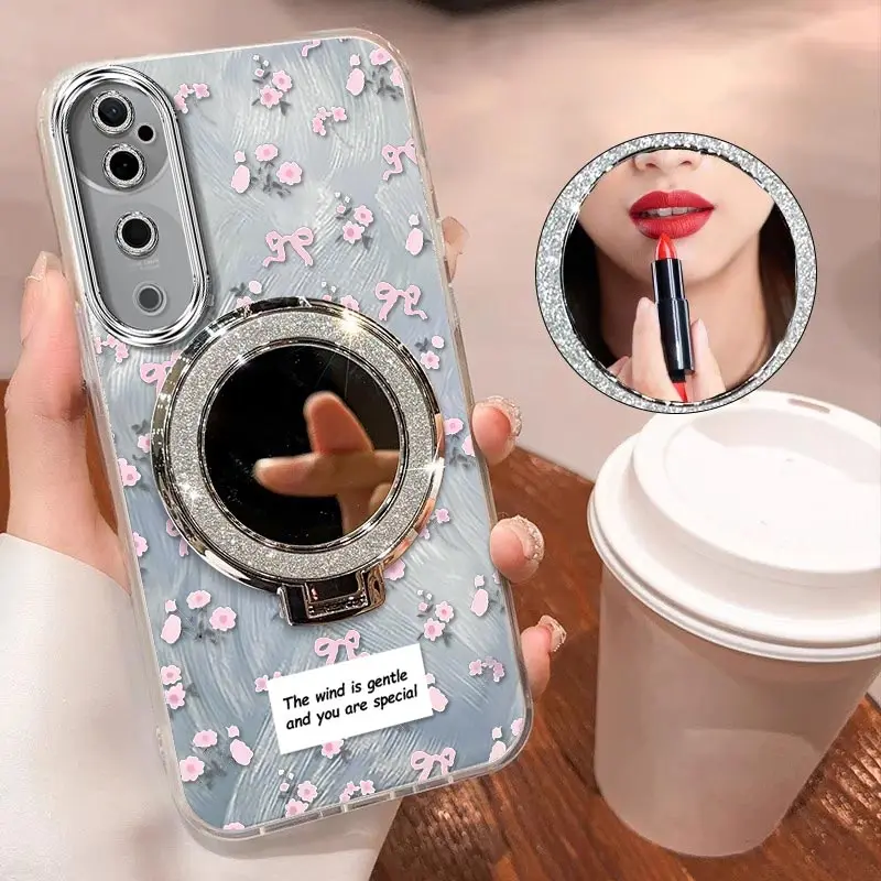 

V40 милый чехол-держатель для браслета с бантом для Vivo V40 V30E Y20T Y20S Y20i Y20G Y15S Y20 Y17S Y17 Y15 Y15A Y20A Cover