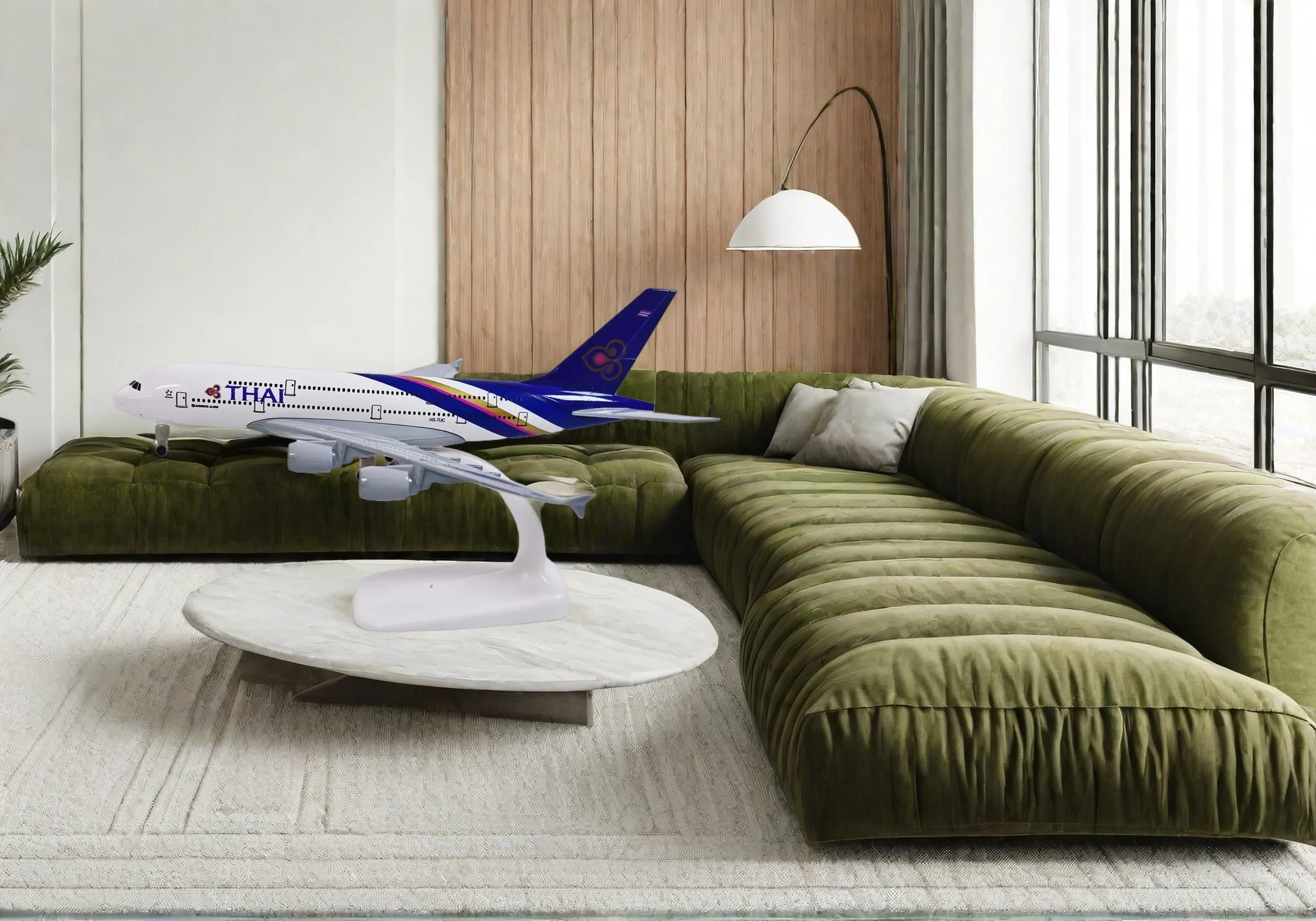 

1:400 A380 Thai Airways Airplane Model Static Alloy Aircraft Plane Display Airliner Souvenir for Living Room Decoration Collecti