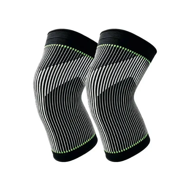Breathable Elastic Knitted Leg Guards Compression Anti Twist Patella Knee Pads for Running Jump Rope Fitness Sports