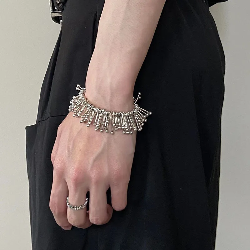 

Seaweed aulophyte tassel bracelet for women elastic chunky bracelet cool unique jewelry handmade new in jewelry for 2023