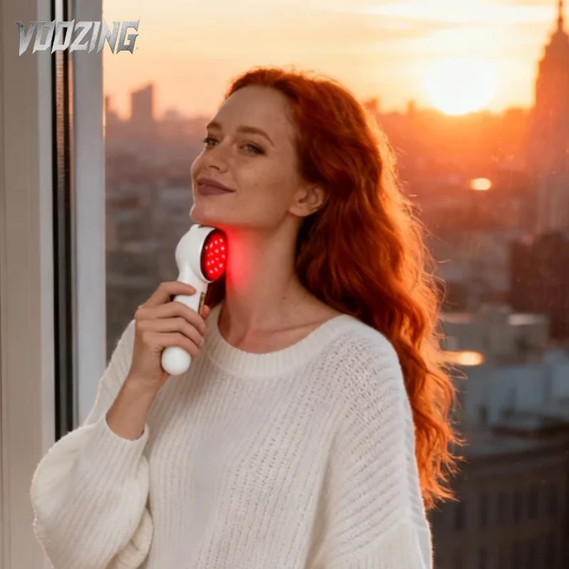 

650 нм Ice Cool Устройство для лица Успокаивающая терапия Поры Минимизирование Отбеливание против морщин Чувствительная для кожи