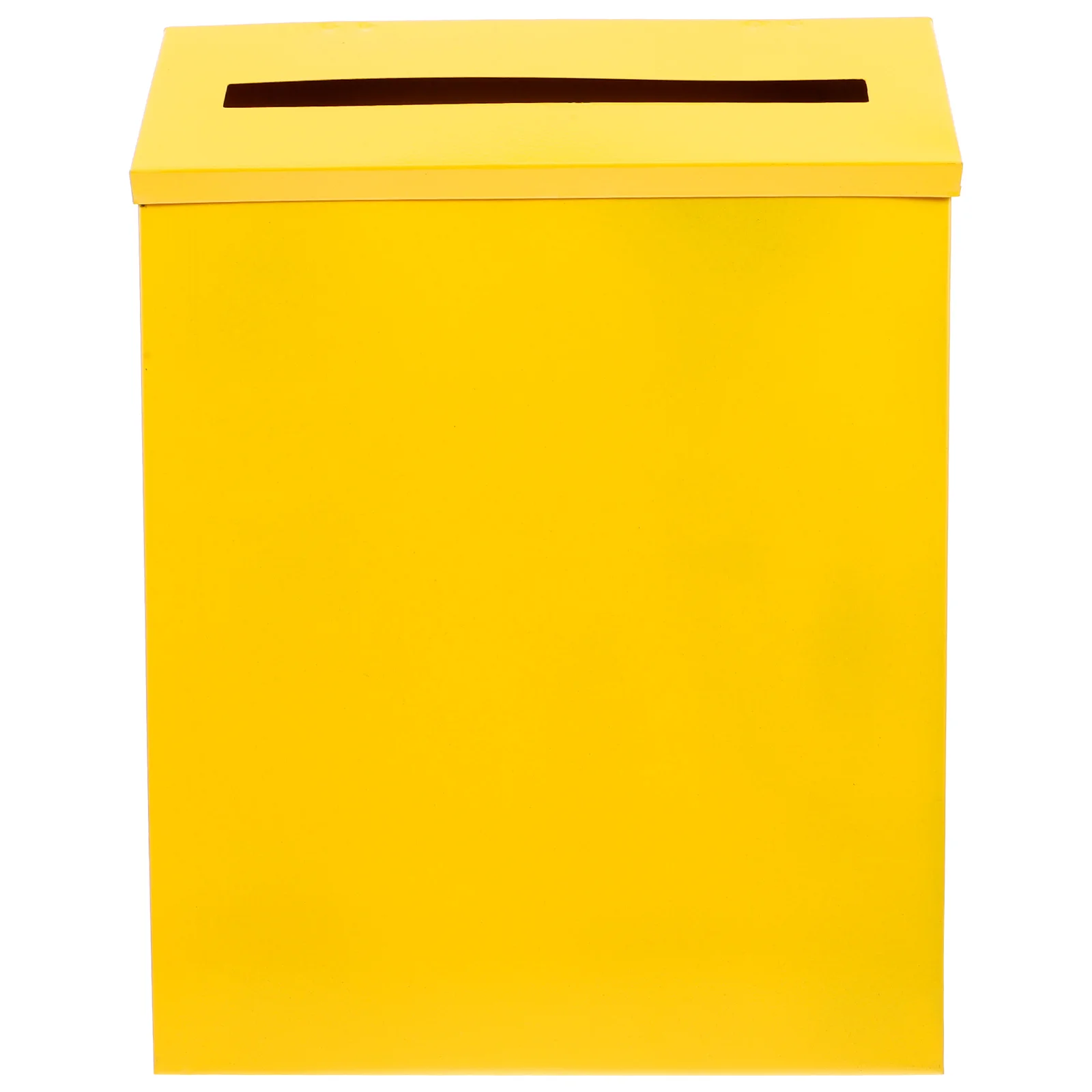 

Retro Tin Mailbox Yellow Wall Mount Letter Box for Decor Suggestion Post Box Outdoor Indoor Use Vintage Style Metal