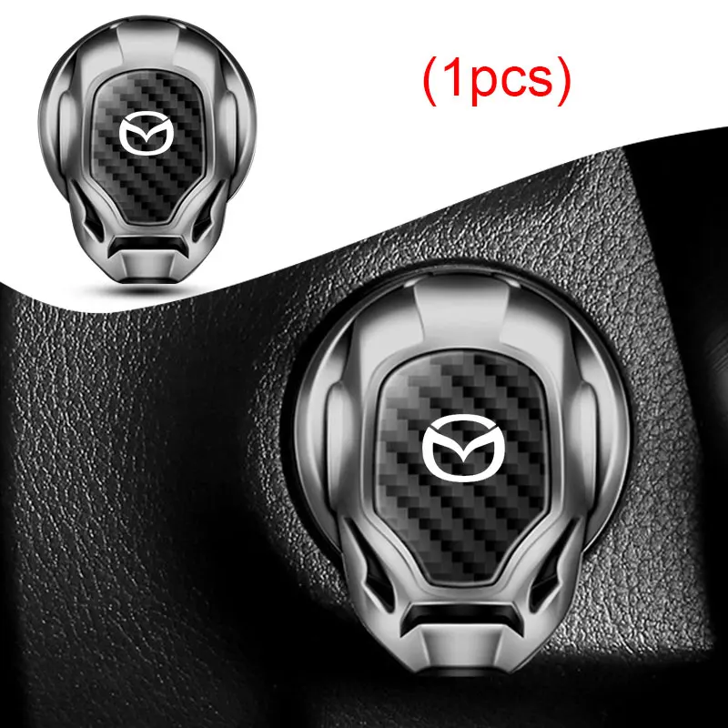 Car One-Button Start Decorative Protective Cover Accessories For Mazda 2 3 4 5 6 7 323 626 CX3 Cx5 CX9 RX8 RX3 MX5 Atenza Axela