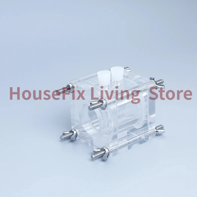 PMMA Microbial Fuel Cell Box for Lab Electrolysis & Electrochemical Research