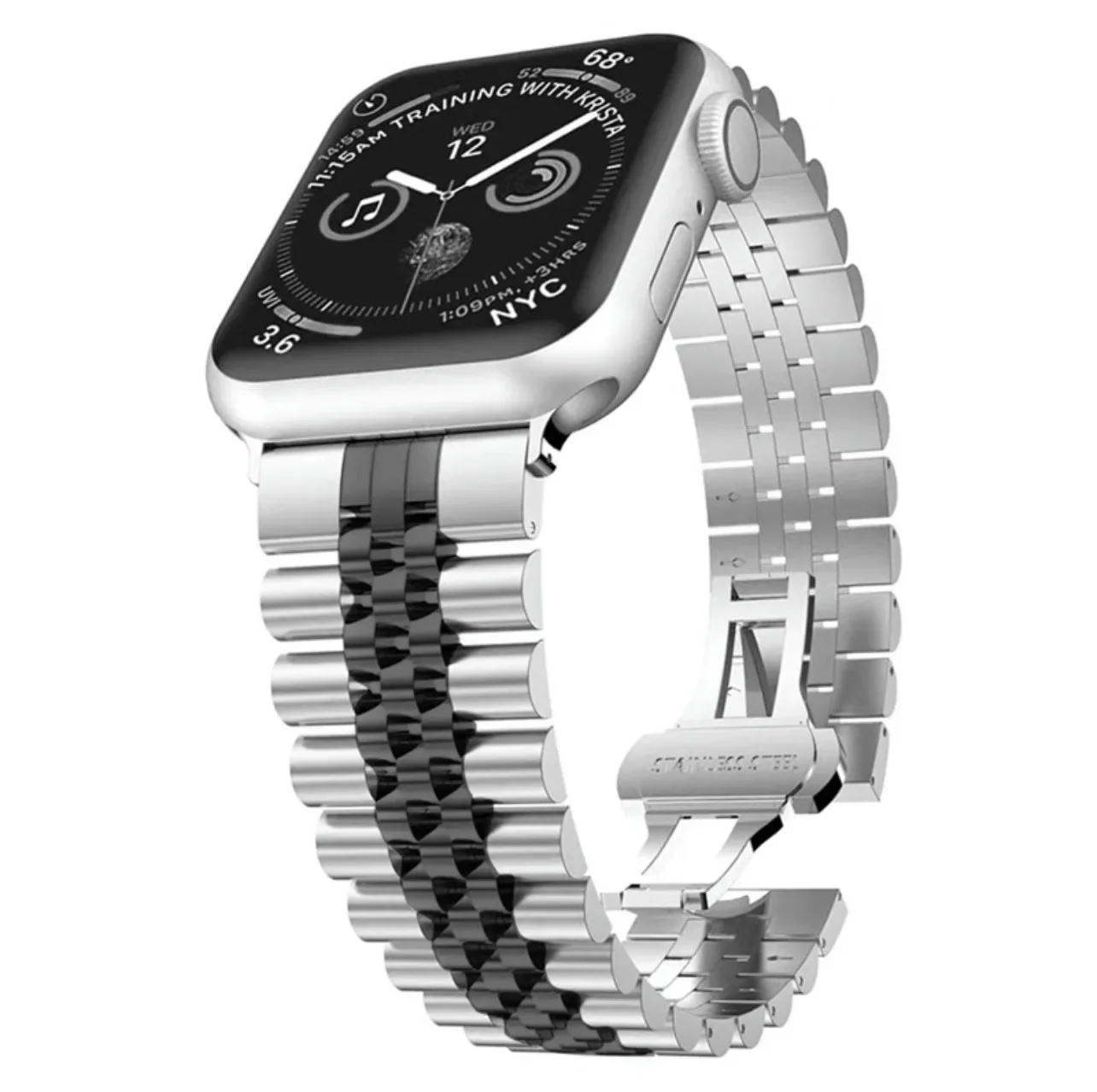 Watch Strap For Apple watch Band 40mm 41mm 42mm 44mm 45mm 46mm 49mm Stainless Steel Link Bracelet iWatch Ultra 2 se 5 6 7 8 9 10