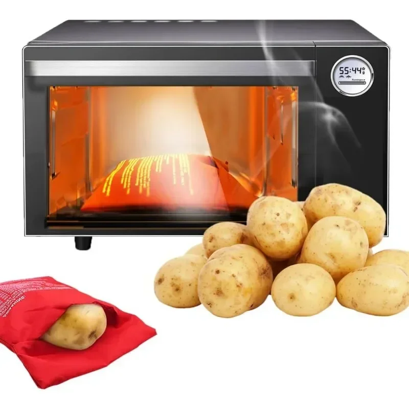 Microwave Potato Bag Reusable Microwave Cooker Bag Microwave Potato Cooker Bag Baked Potato Cooker Kitchen Accessories Tool - view 3