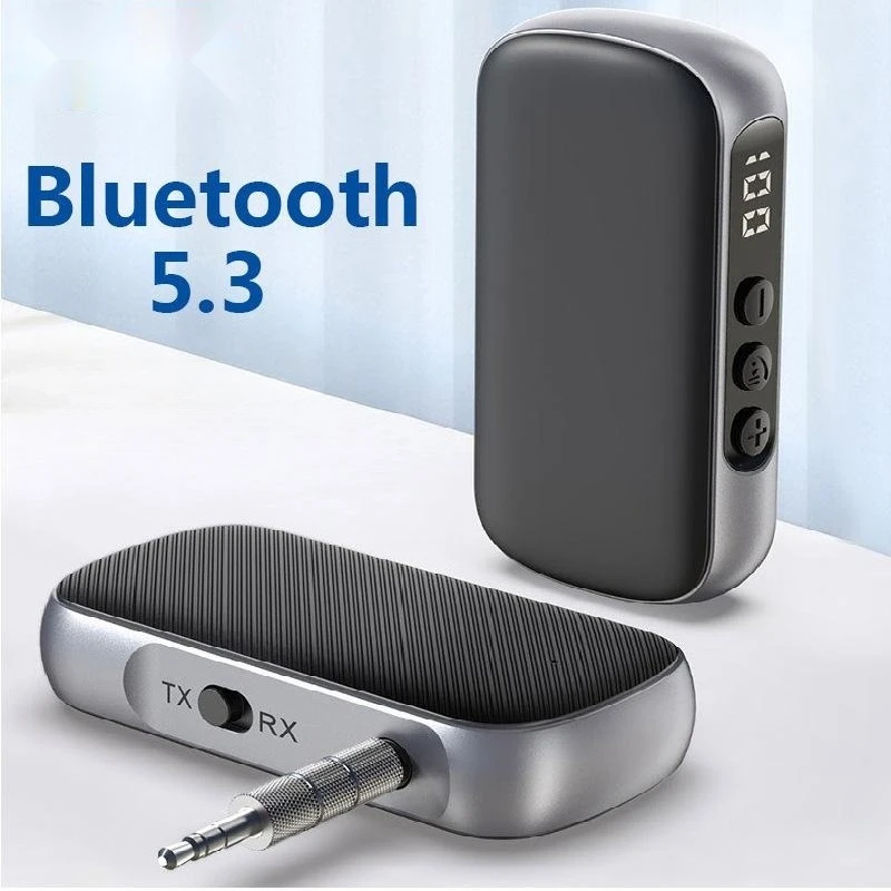 

GR11 ﻿Wireless Bluetooth 5.3 Receiver Transmitter 2 in 1 Adapter 3.5mm Jack For Car Music Audio Aux Headphone Reciever Handsfre