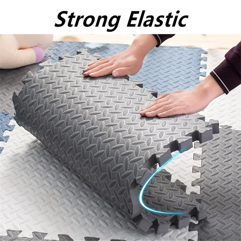 8PCS Floor Noise Mat Foot Mat 60x60cm Thick 2.5cm Tatame Baby Play Mat Activities Mat for Baby Folding Carpet Game Puzzle Mat