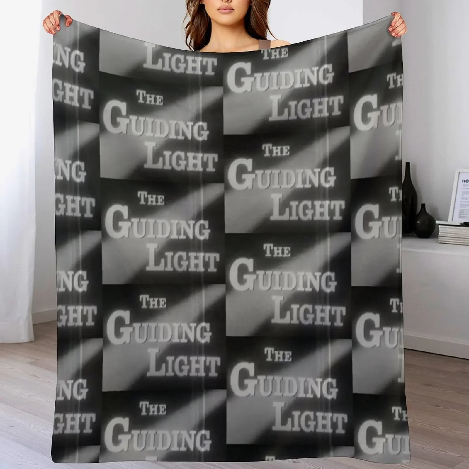 The Guiding Light's opening credits, early 60s Throw Blanket Faux Fur Soft Warm Blanket for Bed