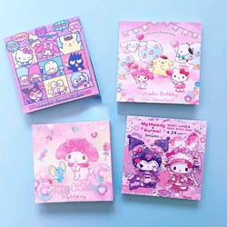 Sanrio Cute Pet Family Big-eared Dog Laser Sticker Book 24 Pages Kulomi Gemini Jade Cinnamon Dog Pearl Material Sticker