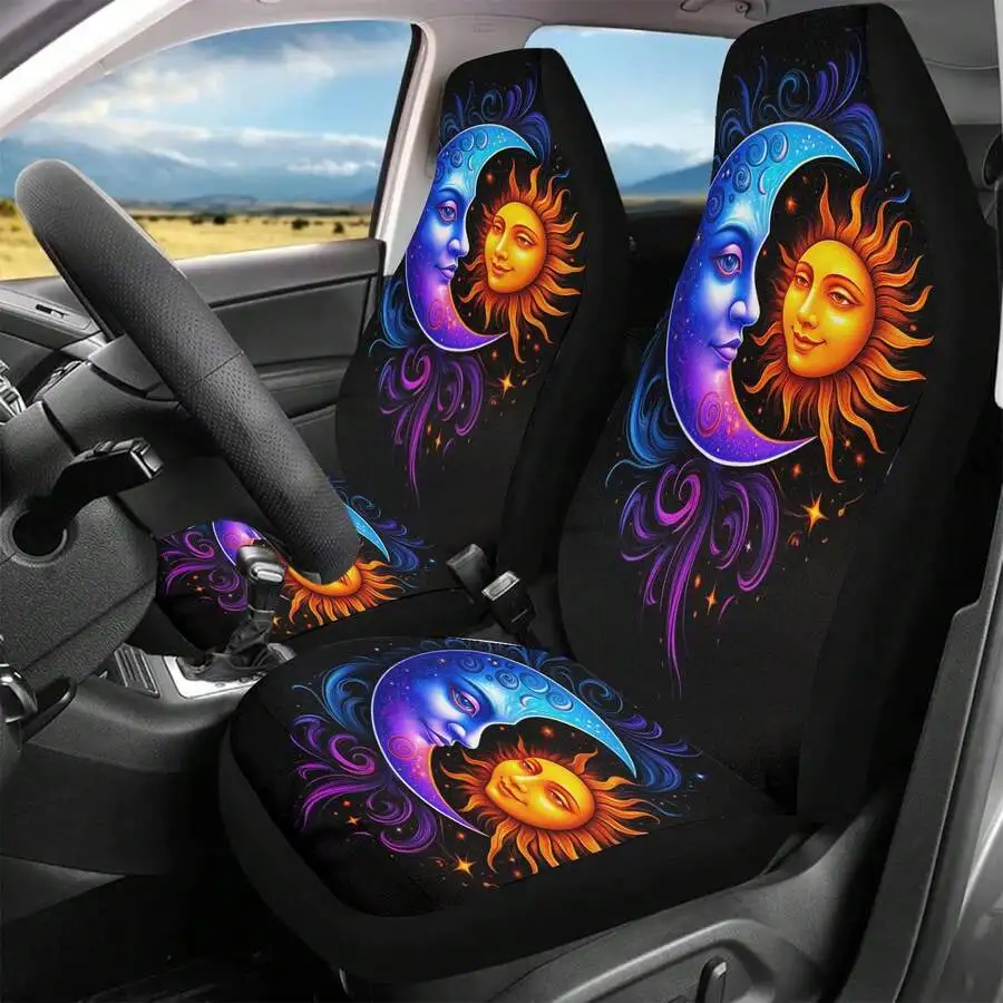 

Sun And Moon Design Car Seat Covers For Interior Decoration