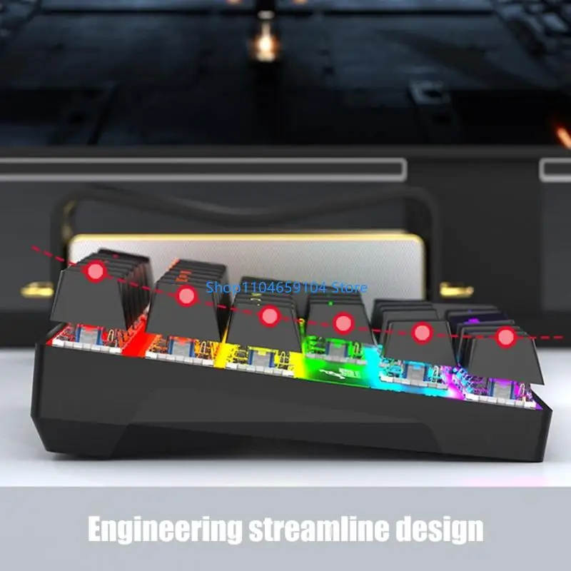 33 RGBS iluminan teclados mecánicos para juegos oficina y uso doméstico