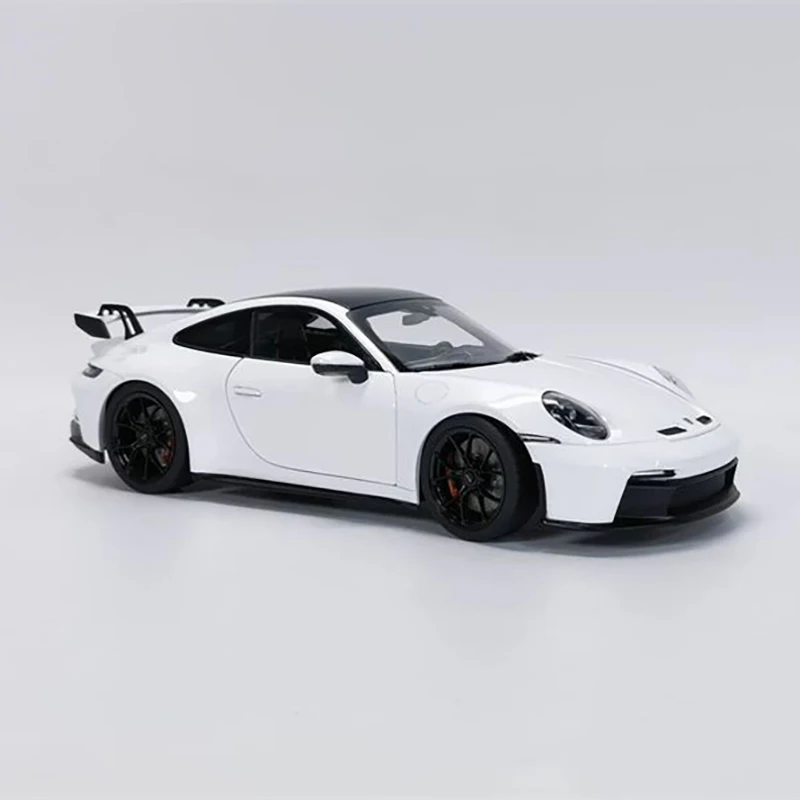 NOREV 1/18 Scale Porsche 911 GT3 RS Sports Car Model Alloy Porsche GT3 RS Grey Car Model Collection Decoration Toys for Boys