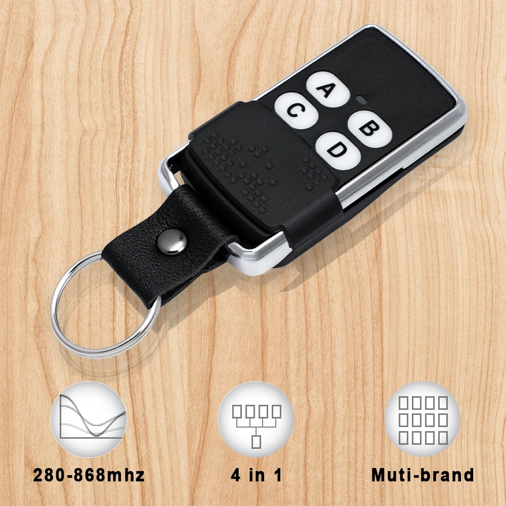 1-10 шт. новый универсальный пульт дистанционного управления для ворот, многочастотный 280-868 МГц, Дубликатор 4 в 1, 433 868 МГц, командный ручной передатчик