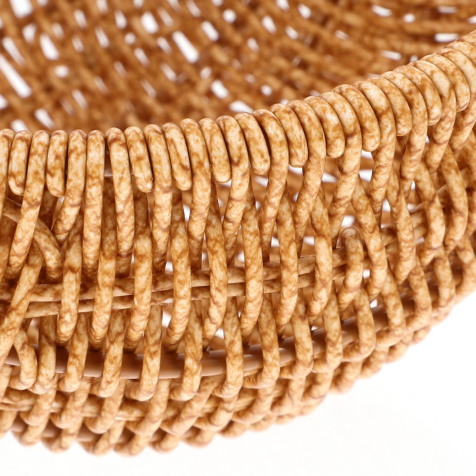 

Portable Woven Storage Basket For Fruits Vegetables Bread Snacks Picnic Camping Travel Outdoor Indoor Kitchen Organization